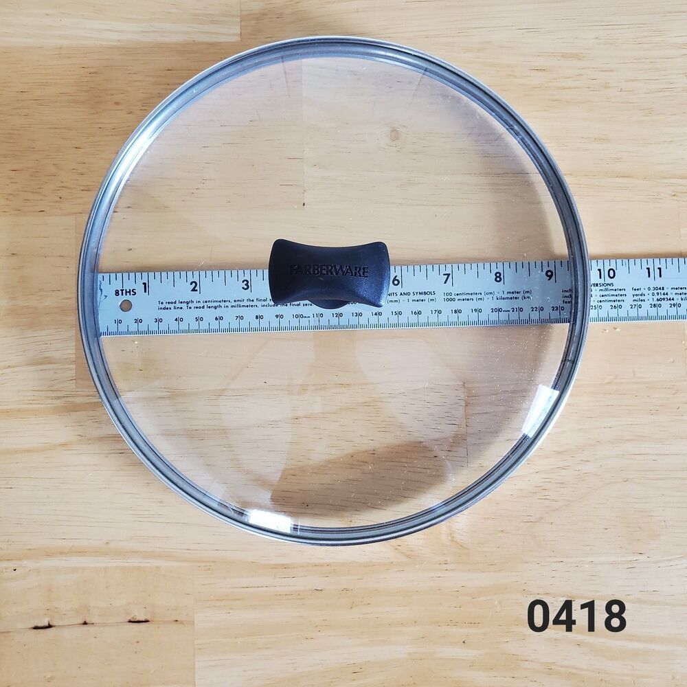 Farberware 9.5" Glass Replacement Lid Only RSA-1405181 - 0418